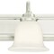 Westinghouse Fixture Wall UnMount 60W 4-Light Harwell, Brushed Nickel White Opal Glass 6301900 - alternate 2